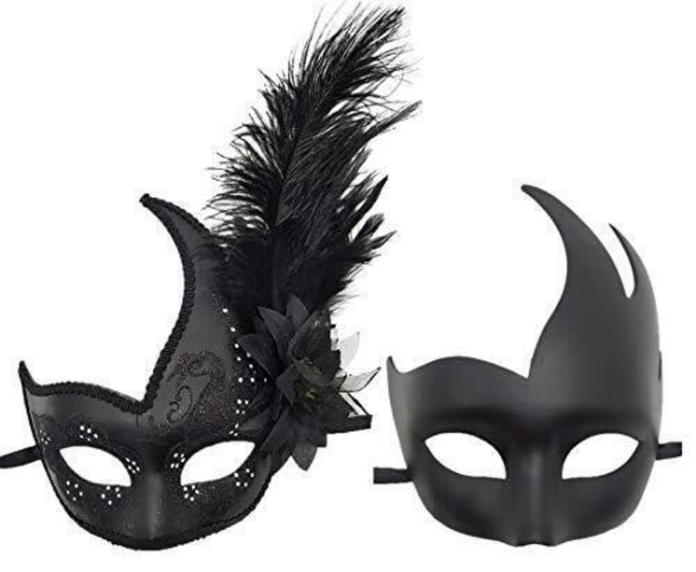 2520 Costume Mask Feather Masquerade Mask Halloween Mardi Gras Cosplay
